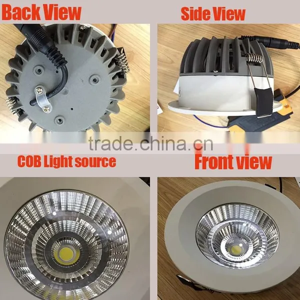 16w COB 3300K/4200K/6400K Led Recessed Downlight photo-2