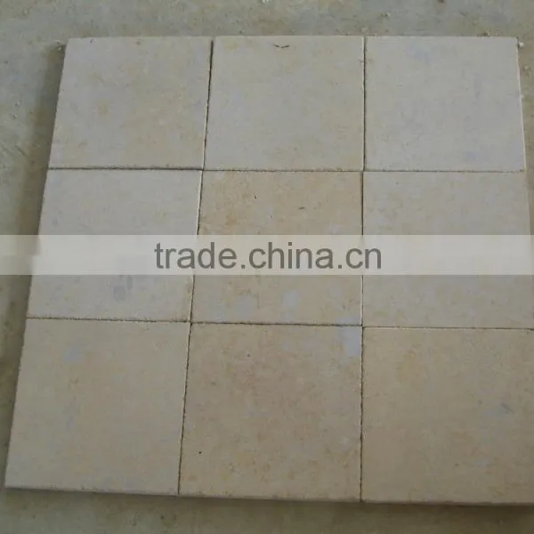 Factory Price Yellow Lime Stone Tile photo-2