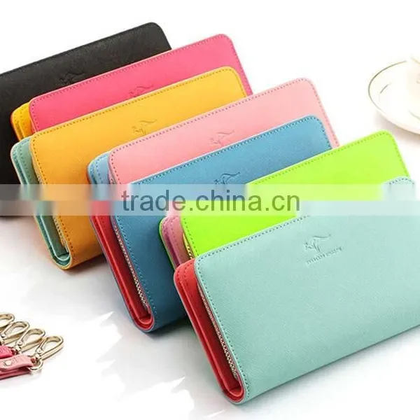 2015 New Design Promotion Pretty pu Leather Rfid Wallet Zipper photo-2