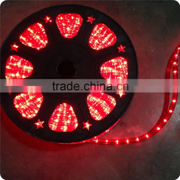120V 2Wires 36bulbs 50M Rainbow Red Rope Lights photo-2