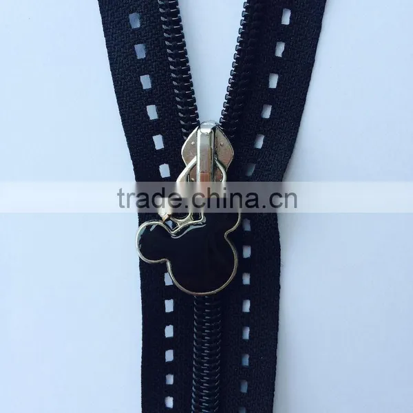 Lace Tape Nylon Plastic Metal Lace Zipper photo-5