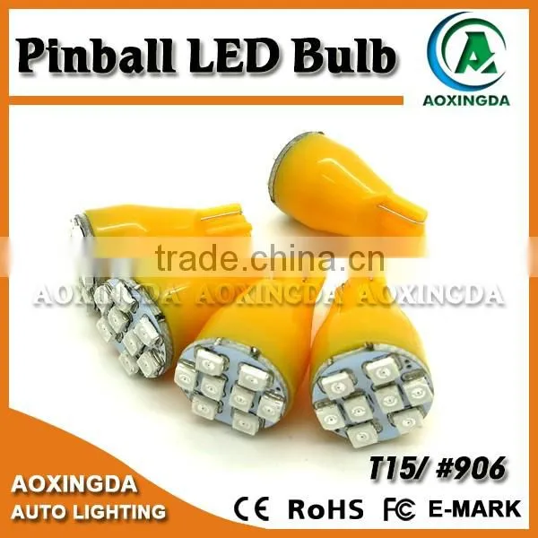 #906 T15 Wedge Base 8SMD Pinball LED Flasher Lamp photo-4