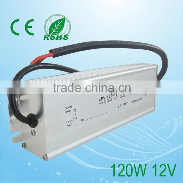 Waterproof 12v High Power Led Driver 120W 12V Switching Power Supply IP67 With Good Quality