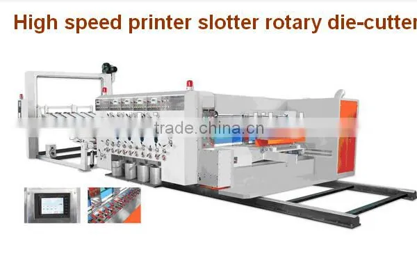 Automatic Multifunction Water Ink Cardboard Printing Machine/ Pizza Carton Box Making Machine