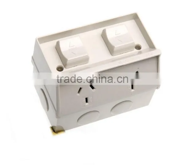 Australia Standard IP54 Double Weatherproof Socket Power Point