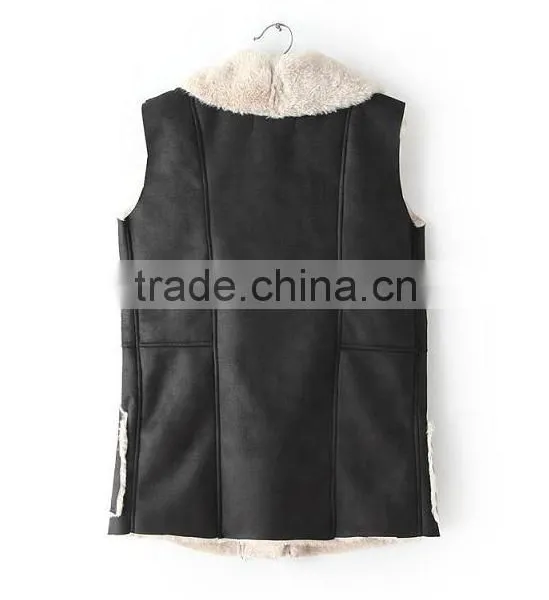 2016 Europe Style High -end Faux Fur Vest photo-2