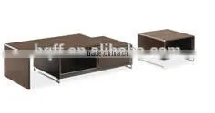 CT-29 CT-29 Stainless Steel Wood Modern Coffee Table photo-3