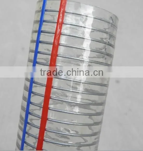 Weifang Clear PVC Steel Wire Reinforced Suction Hose/Flexible Transparent PVC Steel Suction Hose photo-3