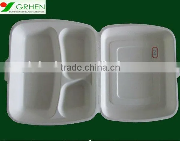 FDA BPI Approved Biodegradable Microwavable Material Food Safe Bowl With Lid