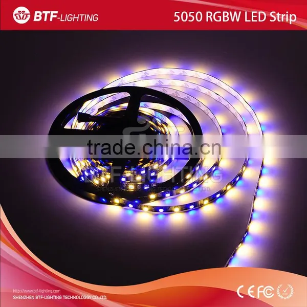5050 RGBW 5m 60leds/m Led Strip Rgbw RGB+Warm White Strip Non-waterproof IP30 Black PCB DC12V SMD 5050 Mixed Color photo-4