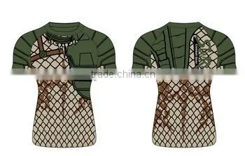 Sublimation Heat Transfer Custom Printed Rash Guard photo-3