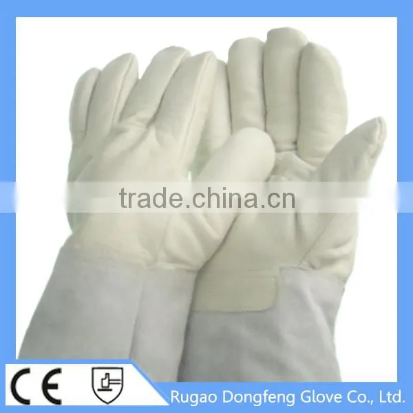 Top Quality LN2 Cowhide Grain Leather Industrial Leather Hand Gloves photo-5