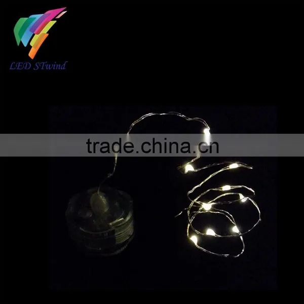 Mini Waterproof Flower Tea Light 10 LEDs String Lights Cell Battery Operated 8 Mode Flashing photo-3