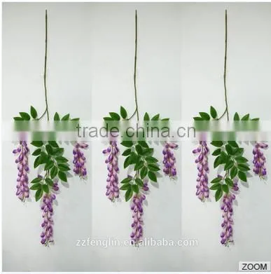 Fabric Single Artificial Flowers Winter Jasmine Wedding Decoration photo-6