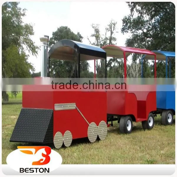 Low Price Attractions Tourist Road Train Used Trackless Train for Sale Quality Choice photo-2