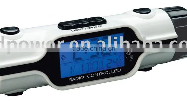 traveling alarm clock with LED torchlight