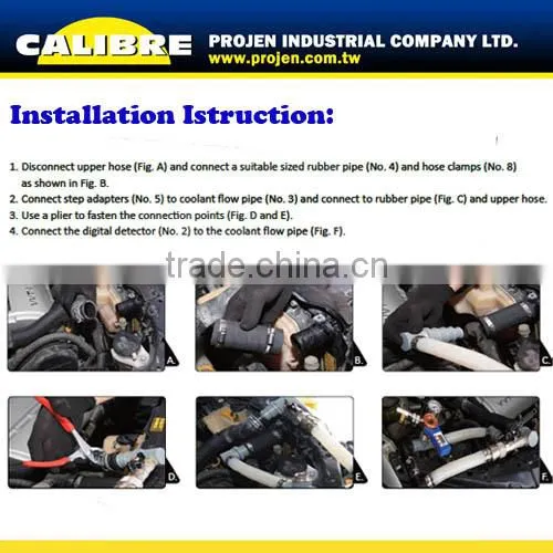 CALIBRE Car Repair Multi-Purpose Cooling System Pressure Tester Kit photo-2