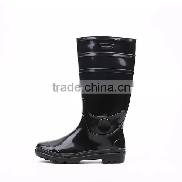 2016 Hot Selling Cheap Black Pvc Rain Boots Without Steel Toe, Cheap Plastic Pvc Rain Boots photo-4
