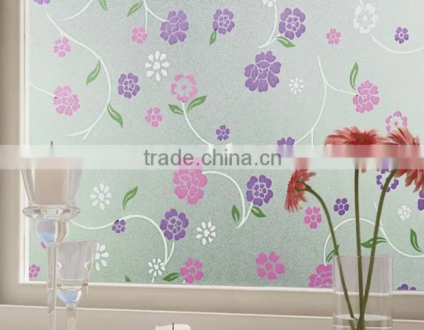 2D PVC Decorative Foil Printing Static Decorative Stretch Film PVC Decorative Foil Self Adhesive Window Film photo-2