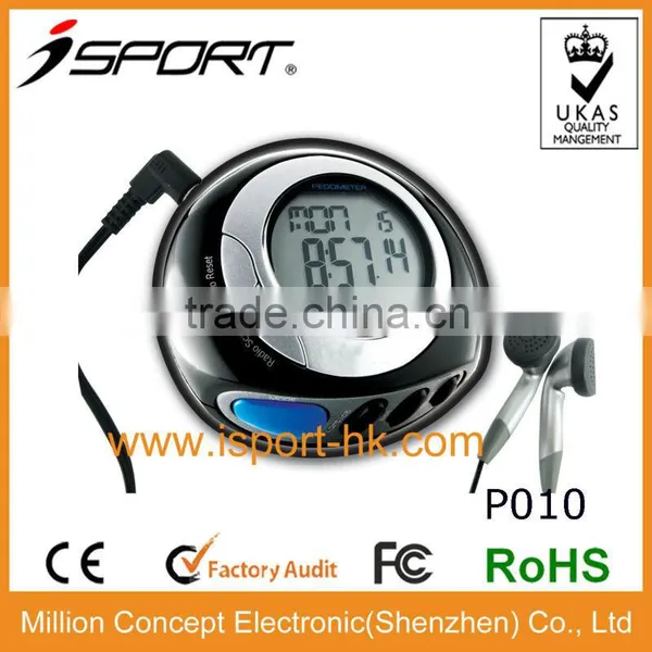 7 Days Memory 3D FM Pedometer Manual for ce Pedometer
