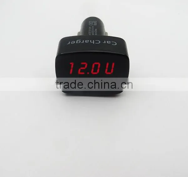 Car Plug Meter Displaying Votage,current,temperature With Car Charging