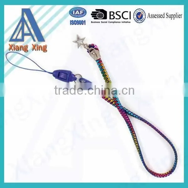 Customized Logo Cheap Plastic Diy Promotional Zipper Lanyard photo-2