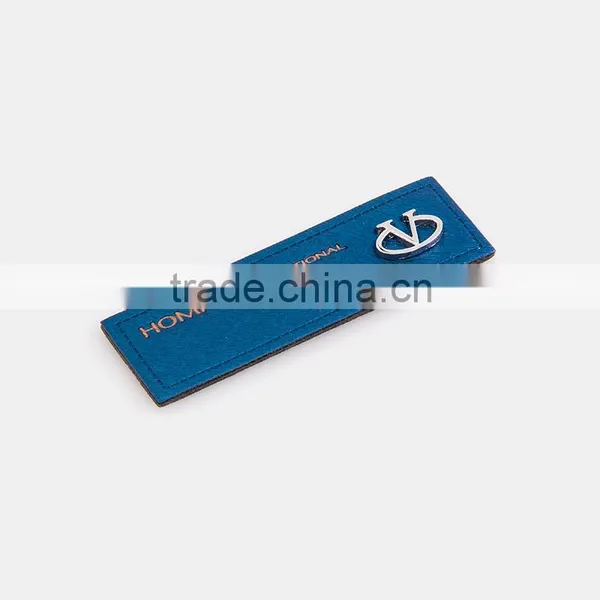 Mini Jeans Leather Patch With Customized Logo Private Brand Leather Patches photo-4