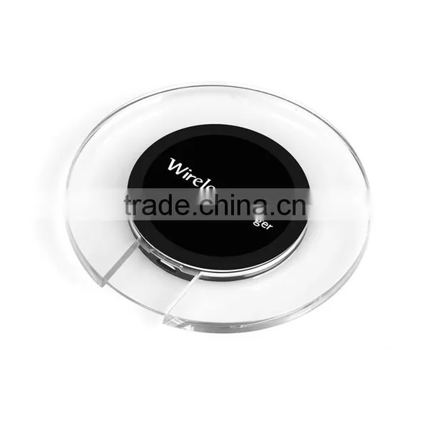 2016 Cool LED Indictor Charging QI Standard Wireless Charger Pad And Receiver For Both IPhone Android Phone Quality Choice photo-5