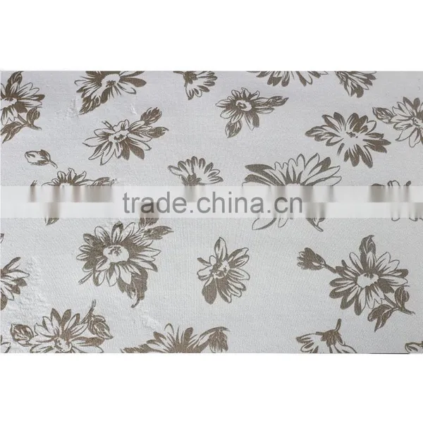 The Beautiful Floral Pattern Design T/R/SP Coated Scuba Knit Fabric