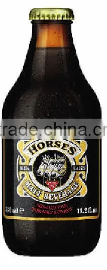 Dark Malt Beverage in Glass Bottle (Non-alcoholic)