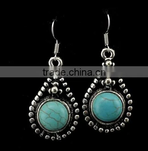 New Arrival Charming Water Drop Turquoise Drop Earrings Fashion Jewelry photo-6