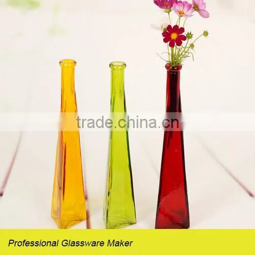 Hot Sale Glass Vase With Color Tall Glass Vase