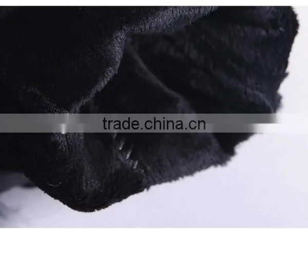 Hot Pink Lamb Leather Gloves With Fluffy Fox Fur Trim Fashion Leather Wrist Gloves photo-6