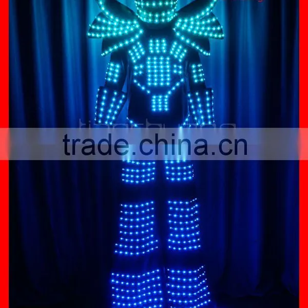 High Quality LED Jumping Suit Stilt Walker Led Robot Costume