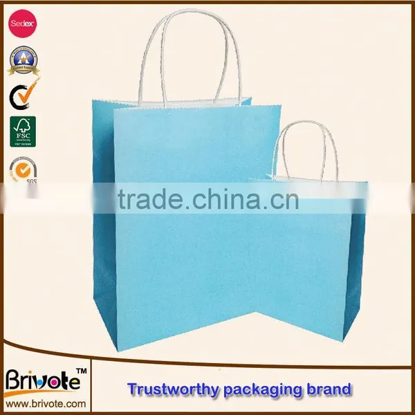2016 Kraft Paper Bag With Clear Window Washable Kraft Paper Bag Kraft Paper Bag for Food photo-3