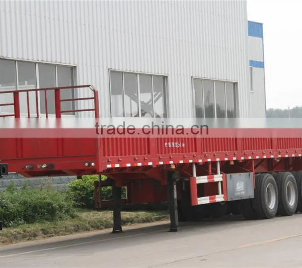 Tri-axle China Export Drop Side Semi Trailer photo-4