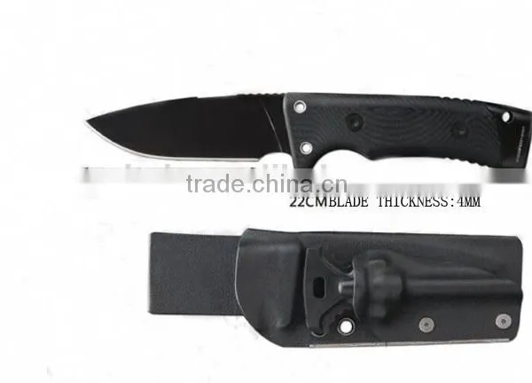 OEM D2 Blade Hunting Survival Knife With Fire Starter photo-2