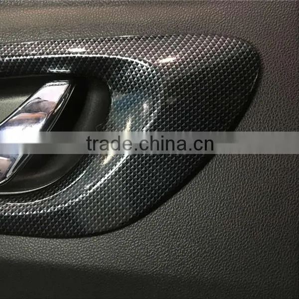 Hydrocarbon Inner Door Handle Insert Bowl Cover Trim ABS Chrome 4 Pcs For KADJAR Car Accessories 2016 photo-3