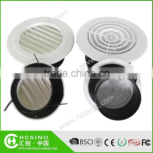 ABS Plastic Round Disc Dampers Ceiling Louver Air Diffusers photo-4