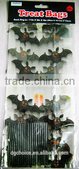 Beautiful Printed Halloween Treat or Trick Plastic Loot Bags photo-6