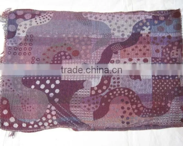 EMBRODARY BOILED WOOL SHAWL photo-3