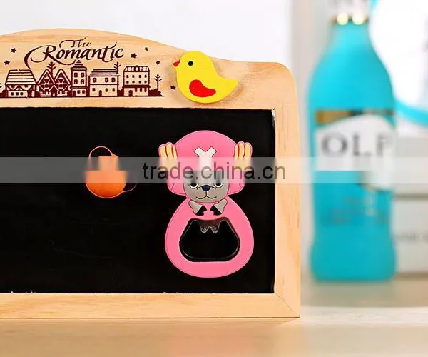 Hot Sale Custom Promotional Cheap Price PVC Keychain Beer Bottle Opener Fridge Magnet photo-4