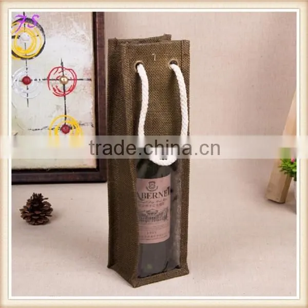 Hot Sell !!! Promotional Gift Bag Jute Wine Bottle Bag photo-2