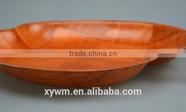 Cheap Apple Shaped Red Woven Wooden Party Kid Gift Decoration Plate and Bowl photo-5