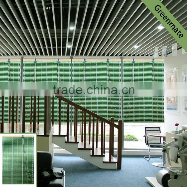 Green Color Bamboo Blind