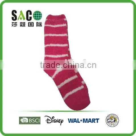 Colorful Double Stripe Fluffy Socks photo-6