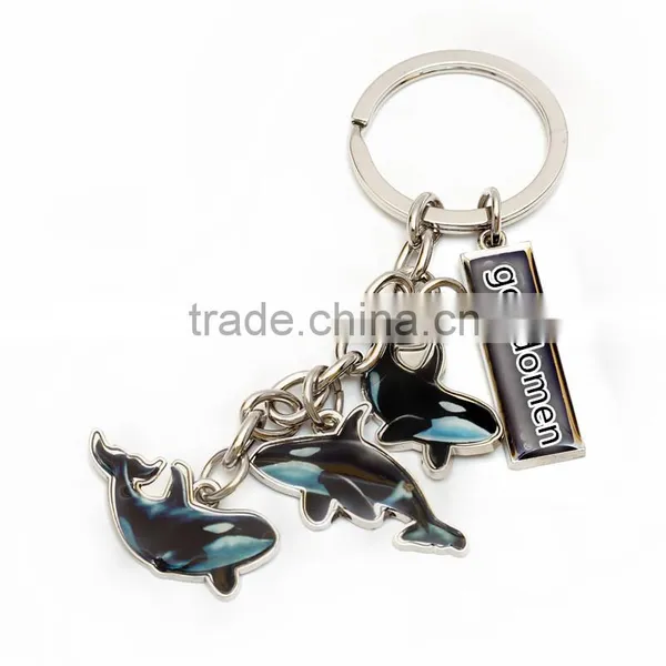 Wholesale Custom Printed Promotional Souvenirs Dolphin Shaped Acrylic Keychain /keyring/key Holder photo-6