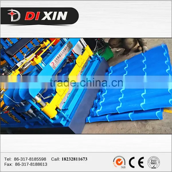 Roof or Wall Cladding System Use Machine,glazed Tile Profile Roll Forming Machine photo-5