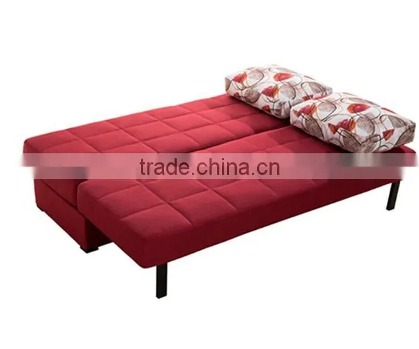 Factory Supply Modern Design Red Fabric Price of Sofa Cum Bed photo-2