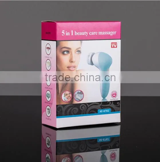 5 in 1electric Facial Cleansing Brush Face Scrub Exfoliating Brush With Wholesale photo-3